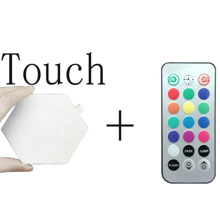 Luce Notturna LED Esagonale USB 5V – Lampada Decorativa RGB da Parete per Interni, Modulare e DIY (1–20 Pezzi)