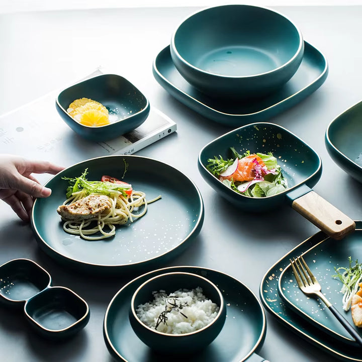 Set stoviglie verde nordico 