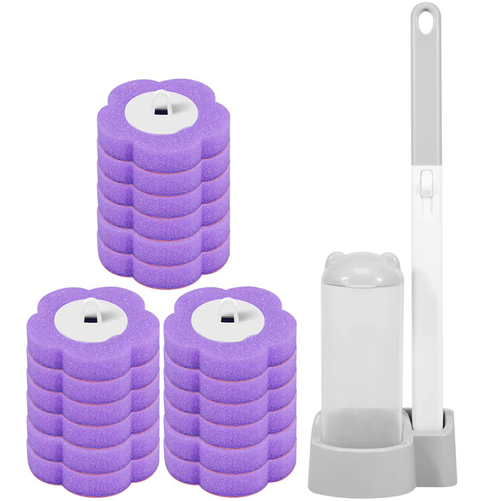 Set Spazzola WC con Testine Usa e Getta