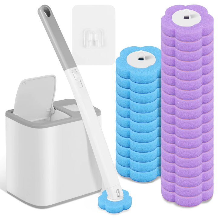 Set Spazzola WC con Testine Usa e Getta