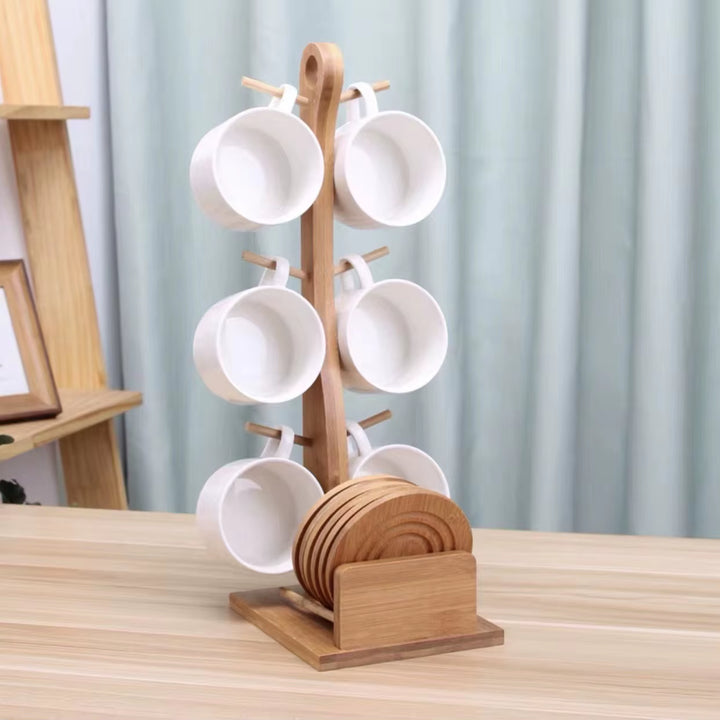 Set minimalista tazze + sottobicchieri