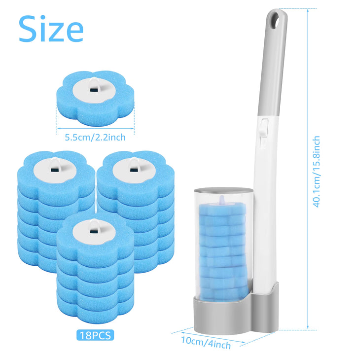Set Spazzola WC con Testine Usa e Getta
