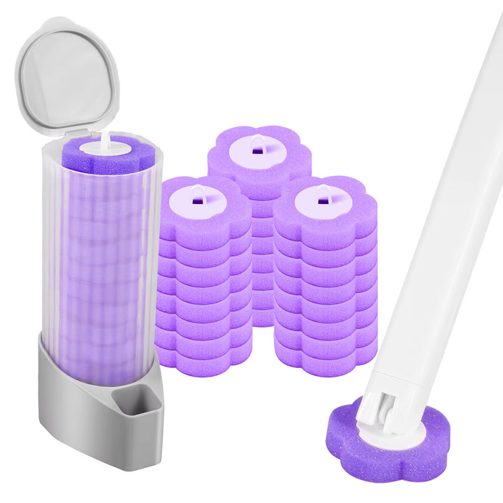 Set Spazzola WC con Testine Usa e Getta