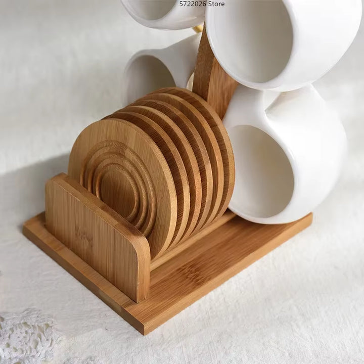 Set minimalista tazze + sottobicchieri