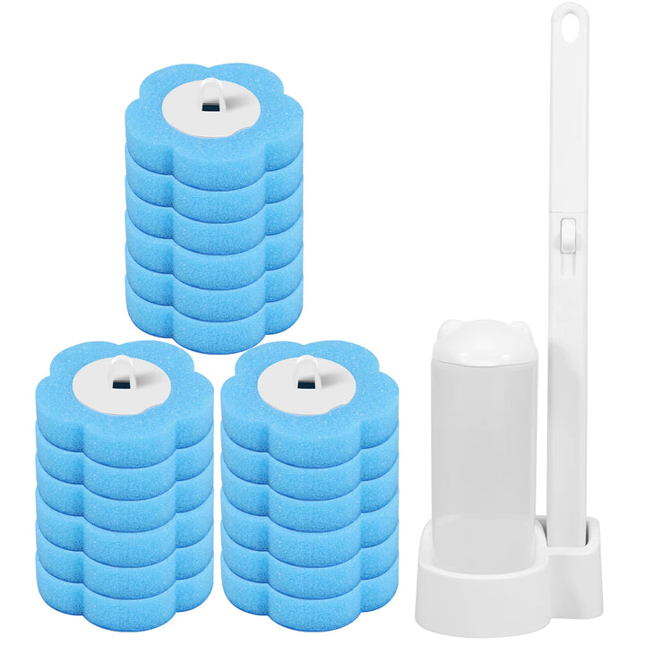 Set Spazzola WC con Testine Usa e Getta