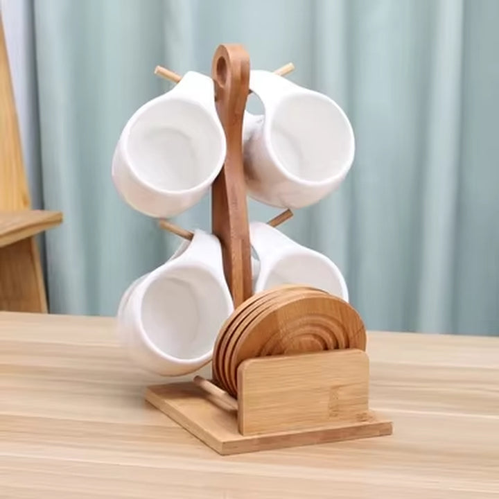 Set minimalista tazze + sottobicchieri