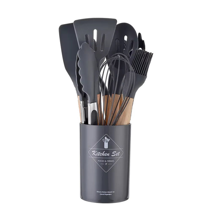 Set 12 Utensili da Cucina in Silicone Antiaderente