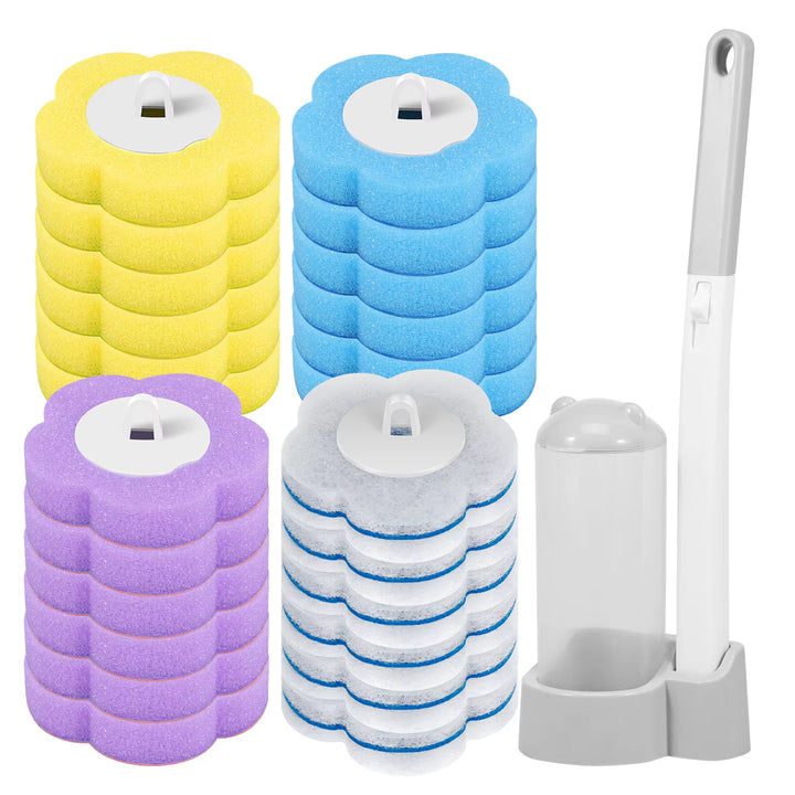 Set Spazzola WC con Testine Usa e Getta