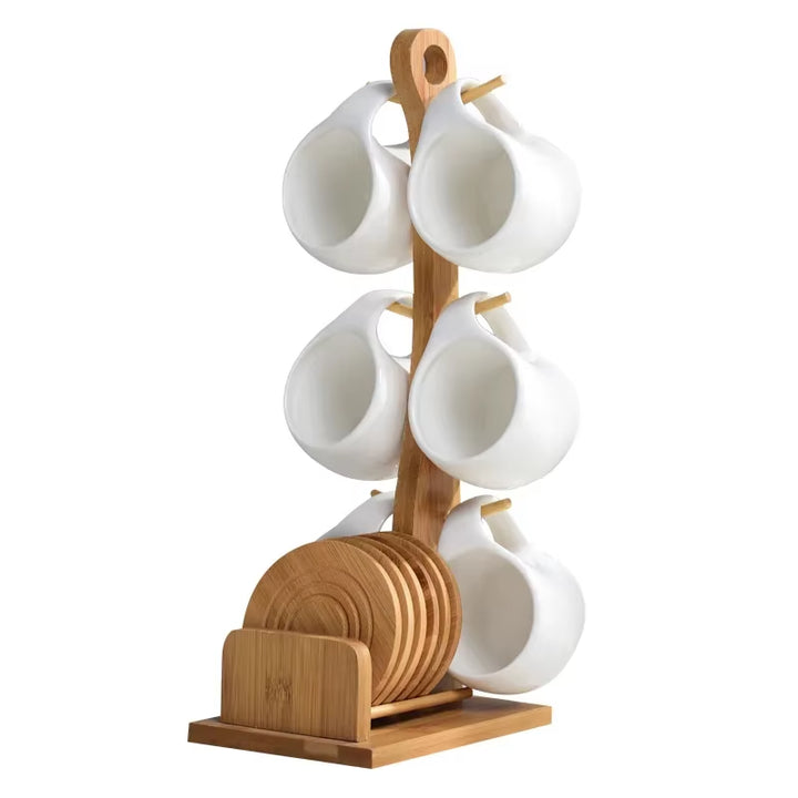 Set minimalista tazze + sottobicchieri