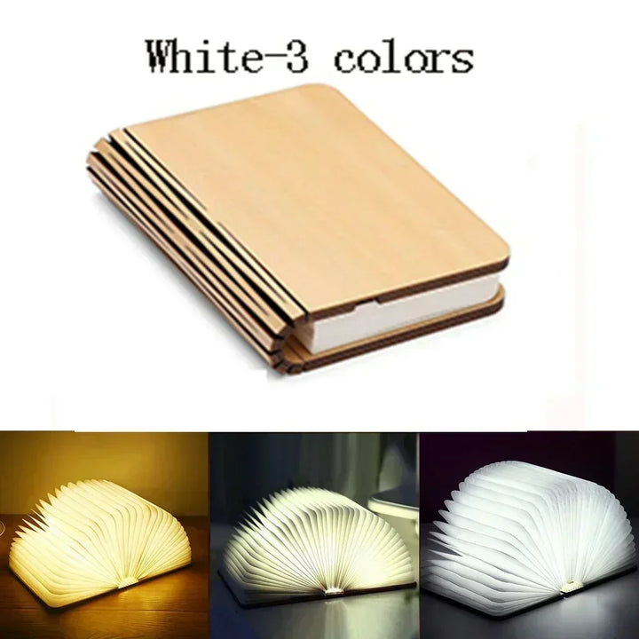 Lampada a Libro Pieghevole in Legno