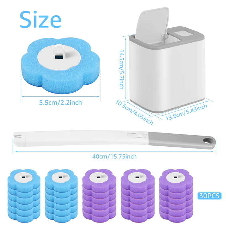 Set Spazzola WC con Testine Usa e Getta