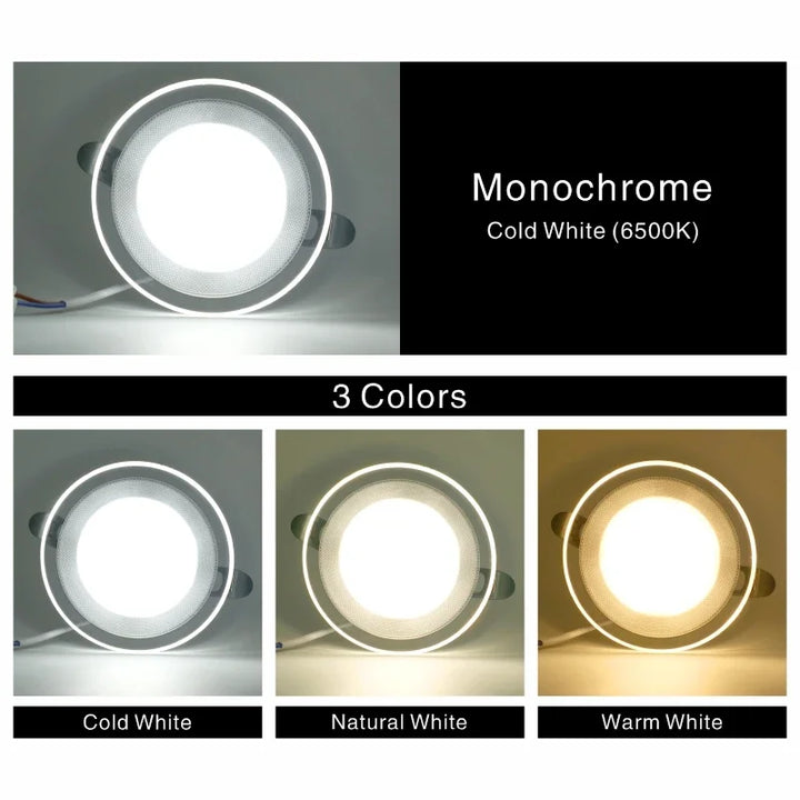 Faretto LED da Incasso Rotondo 10cm 6W 220V con 3 Colori di Luce