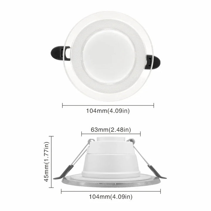 Faretto LED da Incasso Rotondo 10cm 6W 220V con 3 Colori di Luce