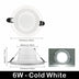 Faretto LED da Incasso Rotondo 10cm 6W 220V con 3 Colori di Luce