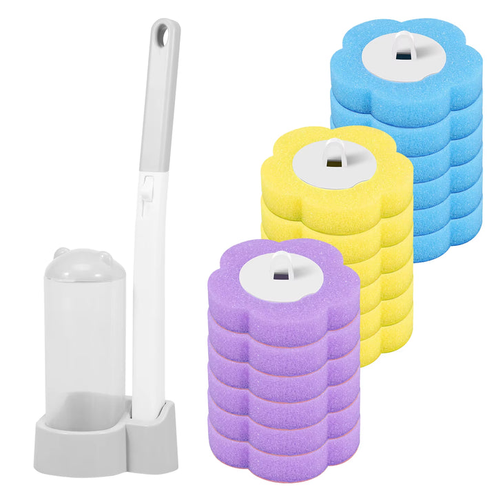 Set Spazzola WC con Testine Usa e Getta