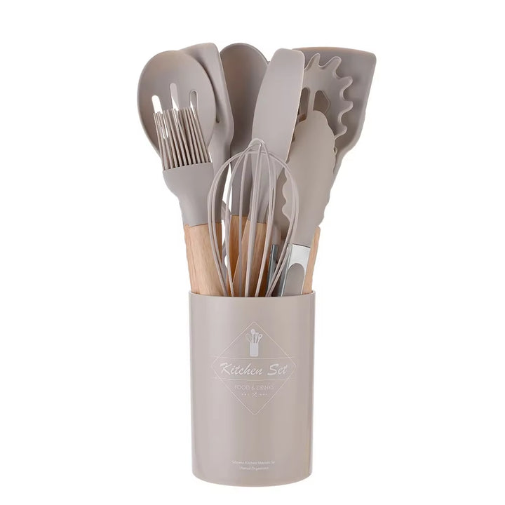 Set 12 Utensili da Cucina in Silicone Antiaderente
