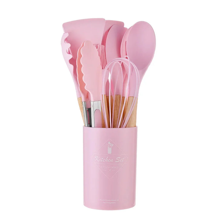 Set 12 Utensili da Cucina in Silicone Antiaderente