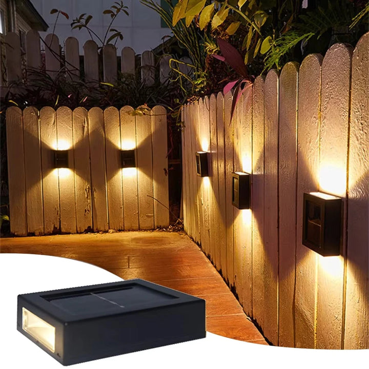 Lampada Solare LED da Parete per Esterno – Sensore Automatico, Impermeabile, Ideale per Giardino e Cortile