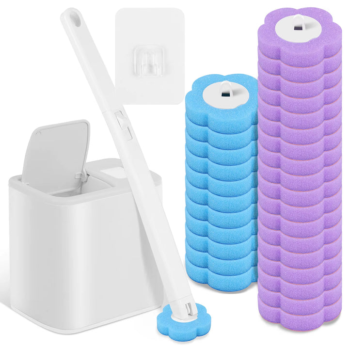 Set Spazzola WC con Testine Usa e Getta
