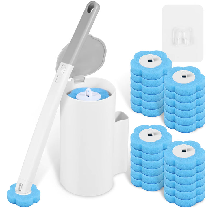 Set Spazzola WC con Testine Usa e Getta