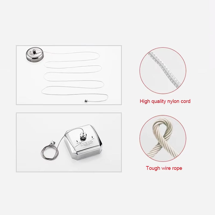 Stendibiancheria Retrattile in Acciaio Inox da Parete